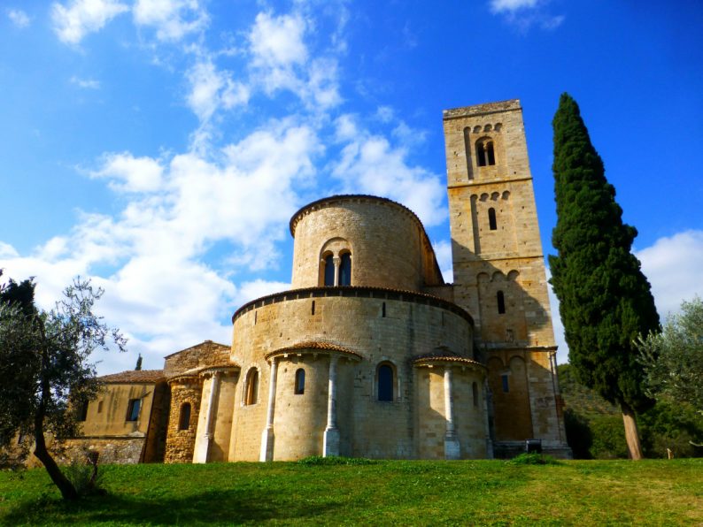 L'abbaye de Sant'Antimo, Toscane