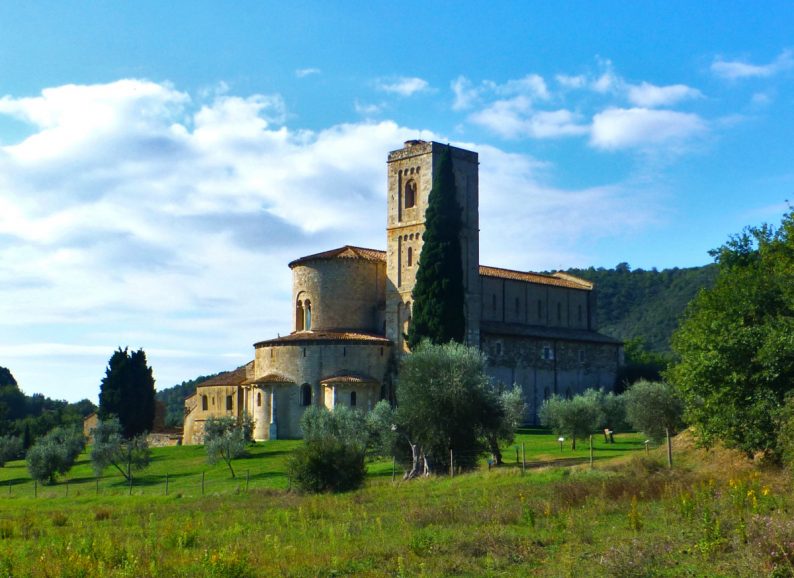 L'abbaye de Sant'Antimo, Toscane