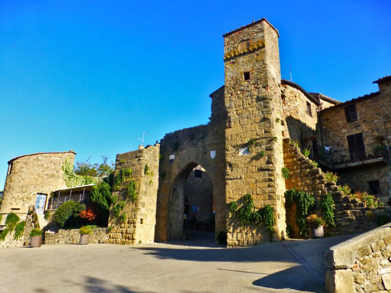 Le village médiéval de Monticchiello, Toscane